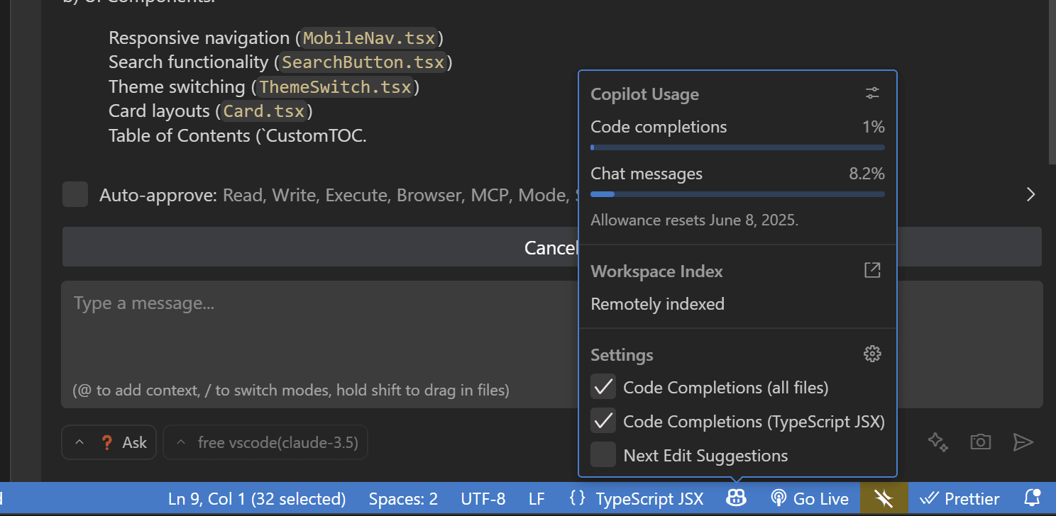 Checking GitHub Copilot API usage