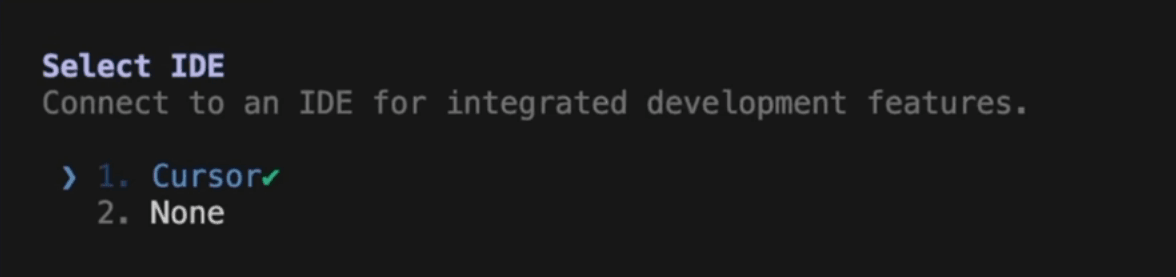 選擇 Cursor IDE