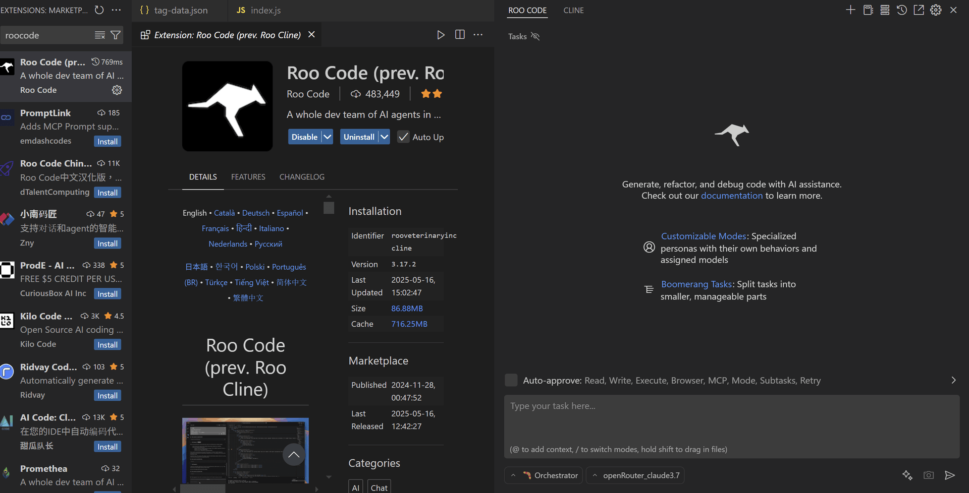 RooCode Marketplace